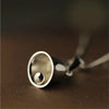 Simple Silver Jewelry Personality Bell Lock Classic Pendant Necklaces - Image 5