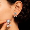 Dangle Cat Earrings with Layered Kitten Charms - Image 8