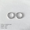 Stainless Steel Thin Hoop Earrings in Gold-Tone or Silver-Tone with 12 mm 14 mm or 18 mm Options - Image 12