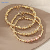 Irregular Round Beads Chain Bracelet For Women Men Gold Color Metal Adjustable Bracelets Jewelry - Image 1