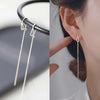 Drop Ear Line Long Hanging Earrings for Women Rose Gold Color Zircon Crystal Piercing Threader Earing Ear Accessories Jewelry - Image 37