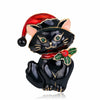 Selling Christmas Series Women's Brooch Rhinestone Decoration Unisex Snowflake Apple Bell Design Pin Accessories Year Gi - Image 8
