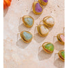 Candy Multi-Color Resin Acrylic Heart Stud Earrings Golden Stainless Steel Jewelry Blue White Pink Purple Green - Image 5