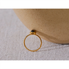 Stone Stainless Steel Oval Thin Chic Ring Women Pvd Plated Jewelry Accessories Gift - Image 3