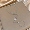 Devil's Eye Palm Zircon Chain Bracelet for Women Link Connected Stainless Steel Finger Ring Bracelets Hand Harness Jewelry - Image 7