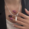 Heart Pendant Choker Necklace with Adjustable Chain - Image 14