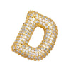 Stainless Steel Bubble Letter Necklace for Women Girls Shiny Zircon Rhinestone Alphabet 26 A-Z Dainty Balloon Choker - Image 27