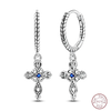 Silver Sweetheart Bow Earrings Round Donut Zircon Crab Ocean Earrings for Women Girls Jewelry - Image 28