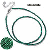 Faceted Gemstones Necklace 2mm Beads Quartz Crystal Tourmaline Lapis Shining Stone Beaded Necklace Choker Jewelry - Image 23