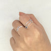 Silver Geometric Adjustable Ring For Women Party Jewelry Minimalist Punk Accessories - Image 4