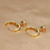 Colorful Zircon Water Drop Hoop Earring for Women Simple Geometry Stainless Steel Huggie Earring Piercing Jewelry - Image 6