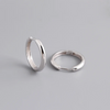 Silver Simple Matte Bohemian Round Ear Buckle for Women Punk Unisex Rock Hoop Earring Jewelry Accessories - Image 43