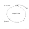CZ Bar Anklet Bracelets for Women Gold Plated Dainty Adjustable Large Anklet Bracelets Beach Summer Foot Jewelry - Image 7