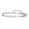 A-Z Initial Bracelets for Men Women, Figaro Chain, Double Layered Box Link Chain Bracelets, Name Gift for Him - Image 10