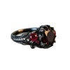 Huajie Gothic Style Dark Rose Shape Black Zirconia Rings for Women Hip Hop Street Retro Classic Personality Jewelry - Image 5