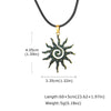 Sun Pendant Necklace for Men Boys, Stainless Steel Sunburst Sunflower Charm Solar Pendant Necklace Elegant Jewelry Gifts - Image 8