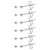 6 PCS/12 Pcs Tiny 2mm Stainless Steel Stud Earrings For Mens Womens CZ Round Ball Earrings Set - Image 10