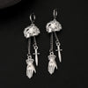 Gothic Punk Metal Retro Silver Color Earrings Sword Ghost Hand Pirate Skull Tassel Earrings Women's Halloween Accessories - Image 5