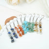 Jewelry Mineral Stone Crystal Charms Earrings Amethysts Chips Gravel Tassel Charm Quartz Dangle Earring Girl - Image 6