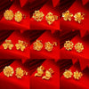 Aniid Flower Earrings Gold Color Stud Earrings for Women Nigerian Earrings Party Wedding Jewelry Gift - Image 1