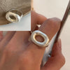 Silver Open Retro Ring For Women Geometric Punk Asymmetric Jewelry Gift - Image 26