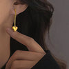 Stainless Steel Earrings For Women Heart Chain Earring Jewelry Prevent Allergy Party Accessories Gift Heart Earrings - Image 1