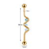 Aoedej 14G Rose Gold Color Helix Piercing Earring Industrial Barbell Ring Women Crystal Long Earring Ear Piercing Gift Jewelry - Image 12
