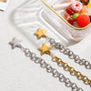 Gold-plated Stainless Steel Five-pointed Star Pendant Bracelet Necklace Jewelry - Image 5