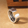 Retro Jewelry Winding Twisted Thai Silver Multi-layer Silver Irregular Geometric Opening Rings - Image 3
