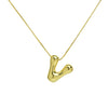 Creative A-Z Balloon Bubble Letter pendant Neckalce for Women Gold Plated Chunky Initial Necklaces Jewelry Birthday Gift - Image 11