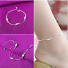 Silver Color Stamp Anklets For Women Foot Leg Chain Link Bracelet Double Layers Beach Accessories Jewelry - Image 13