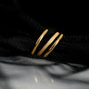 Three-Piece Stainless Steel Stacking Ring Set in Gold-Tone with Sizes 6 through 9 - Image 8