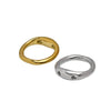 10Pcs Stainless Steel Double Hole Linking Circle Sophisticated Craft Ring Connector Rings with Two Holes for Jewelry Accessories - Image 4