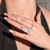 Angel Wing Pendant Necklace Y2K Sparkling Wing Collarbone Chain Elegant Jewelry Accessory for Women Wedding Party Choker - Image 3
