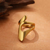 Vintage Stainless Steel Rings for Women Punk Chunky Irregular Smooth Adjustable Open Ring Jewelry Weddings Gifts - Image 35