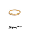 Arrivals Stainless Steel Zirconia Wave Shape Thin Finger Ring Pvd Plated Minimalist Chic Jewelry Gift - Image 1