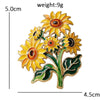 Famous Painting Brooches For Women Unisex 9-design The Starry Night Sunflowers Iris And The Reaper Party Brooch Badge - Image 10