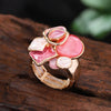 Multicolor Drip Oil Geometic Rings for Women Accessories Elastic Adjustable Gold Color Ring Party Jewelry Gift - Image 4