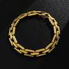 316L Stainless Steel Bracelet for Men Women Gold Plated Geometric Chain Bracelets Jewelry - Image 5