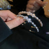 Zircon Bow Cuff Bracelet for Women Korea Charm Bracelet Personality Wedding Dainty Accessories - Image 1