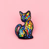 Colorful Glass Cat Enamel Pins Cartoon Brooches Badge Lapel Pin For Backpack Clothes Accessories Animal Jewelry Birthday Gifts - Image 2