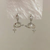 Stainless Steel Star Planet Pendant Earrings Necklace for Women Imitation Pearl Drop Earrings Jewelry Gifts - Image 6