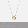 Stainless Steel Birthstone Pendant Necklace with 38 cm Chain and 5 cm Extension - Image 14