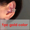 1pc No Piercing Ear Clip For Women Female Flower Snowflake Sparkling Zircon Earbone Earrings Jewelry Gift - Image 8