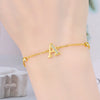 Silver Zircon Gold 26 Letter Bracelets For Woman Simple Jewelry Wedding Party GiftS Jewelry A - Image 3
