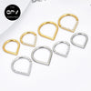 316L Medical Stainless Steel Drop Nose Ring Punk Earrings Men's And Women's Piercing Jewelry Love Heart Septum Ring - Image 1