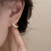 BF Club Silver Earrings For Women Simple Zircon Round Earring Jewelry Prevent Allergy Party Accessories - Image 4