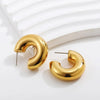 C Shaped Acrylic Ear Cuff for Women Simple Gold Silver Color No Pierced Round Clip Earrings Punk Female Jewelry Gift - Image 8