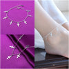 Silver Color Stamp Anklets For Women Foot Leg Chain Link Bracelet Tassel Charms Beach Accessories Jewelry For Female - Image 18