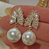 Imitation Pearl Dangle Earring for Women Silver Color Bling Cubic Zirconia Elegant Lady Jewelry - Image 15